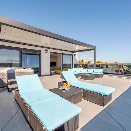 Mediteran Luxury Penthouse With Jacuzzi Mandre Dış mekan fotoğraf